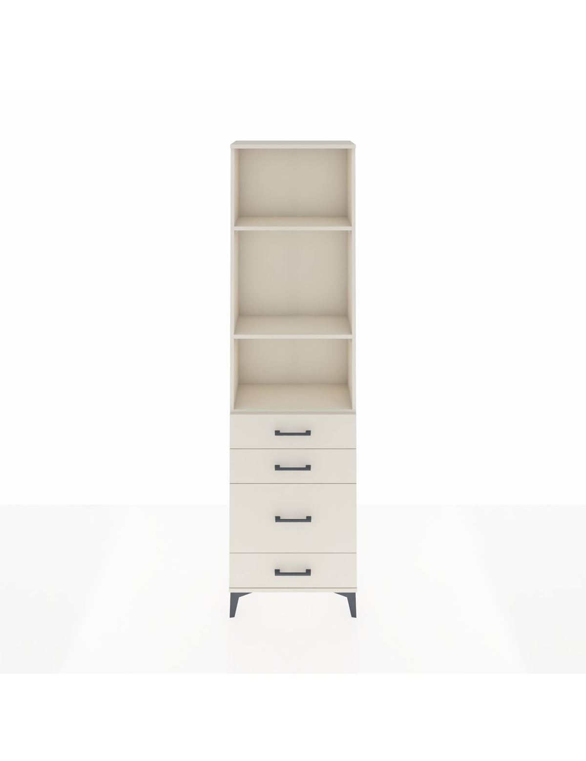 Arges Dolap 3 Raflı 4 Çekmeceli 60x30x221 Aytaşı-Aytaşı