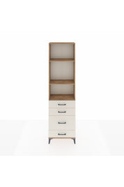 Arges Dolap 3 Raflı 4 Çekmeceli 60x30x221 Çam-Aytaşı