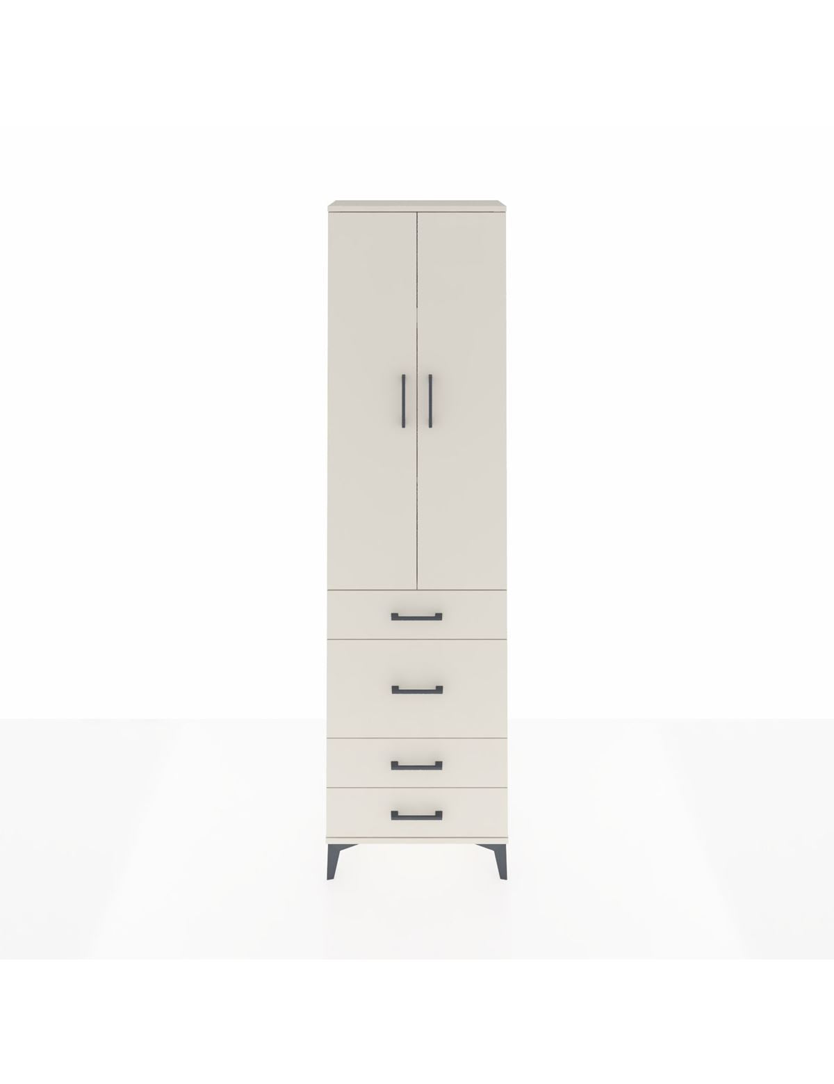 Arges Dolap 3 Raflı 4 Çekmeceli 2 Kapaklı 60x30x221 Aytaşı-Aytaşı