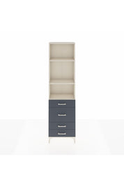 Arges Dolap 3 Raflı 4 Çekmeceli 60x30x221 Aytaşı-Antrasit