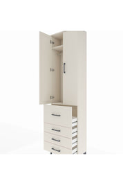 Arges Dolap 2 Raflı 4 Çekmeceli Tek Askılı 60x30x221 Aytaşı-Aytaşı