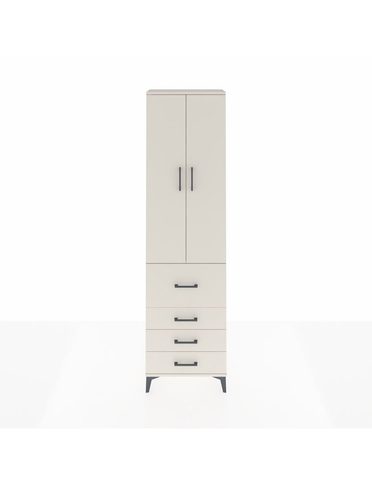 Arges Dolap 3 Raflı 4 Çekmeceli 2 Kapaklı 60x30x221 Aytaşı-Aytaşı