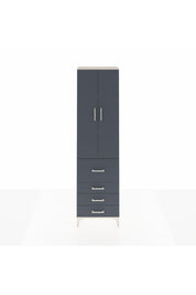 Arges Dolap 3 Raflı 4 Çekmeceli 2 Kapaklı 60x30x221 Aytaşı-Antrasit