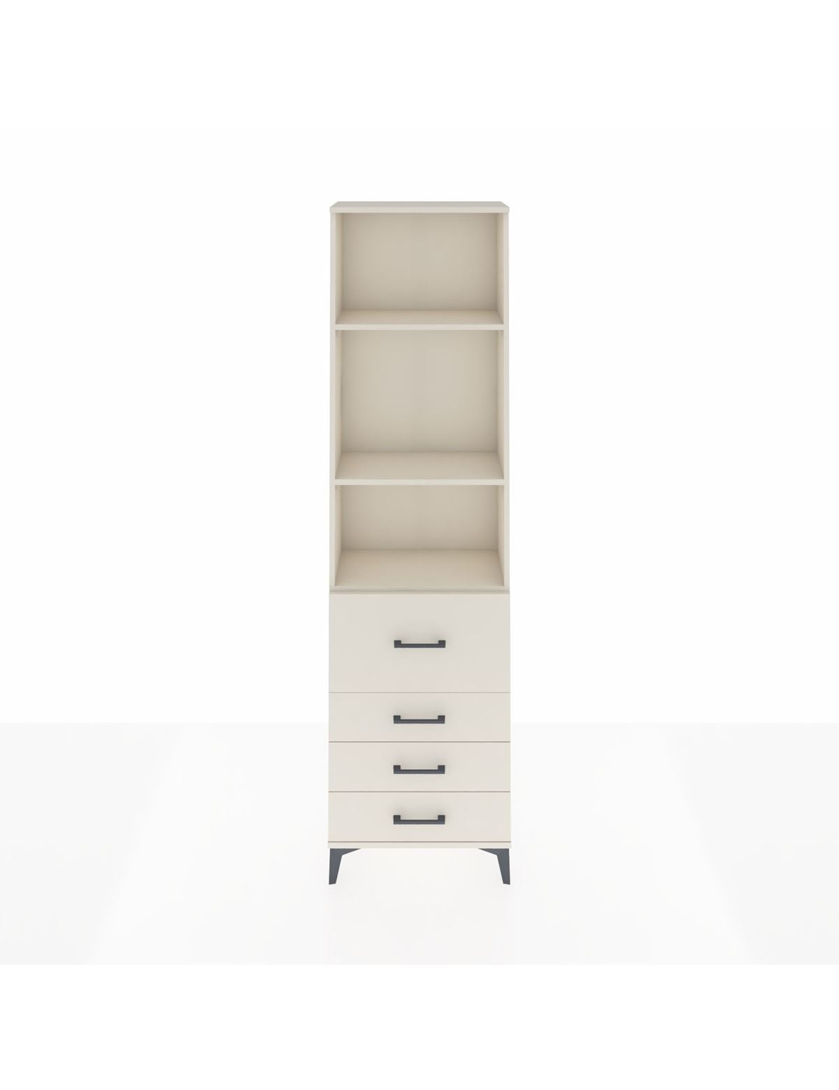 Arges Dolap 3 Raflı 4 Çekmeceli 60x30x221 Aytaşı-Aytaşı