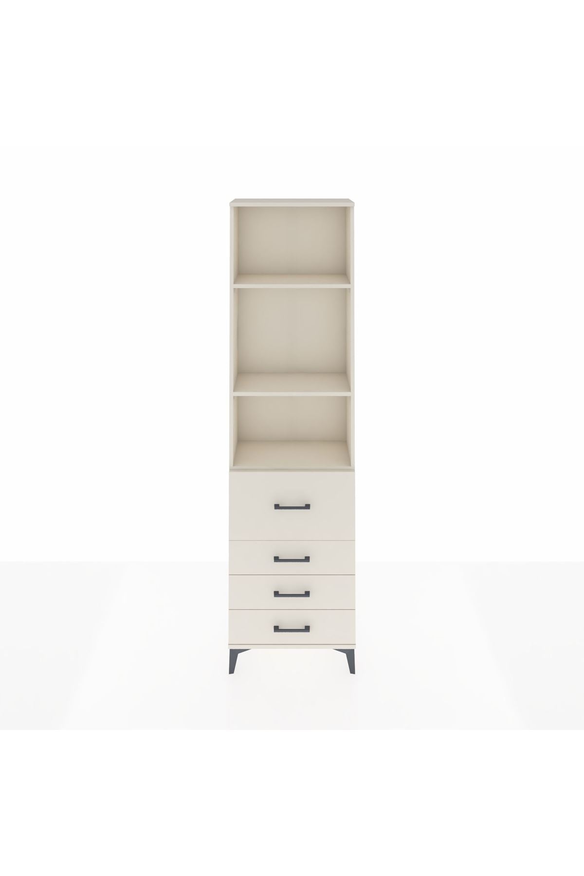 Arges Dolap 3 Raflı 4 Çekmeceli 60x30x221 Aytaşı-Aytaşı