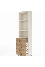 Arges Dolap 3 Raflı 4 Çekmeceli 60x30x221 Aytaşı-Çam