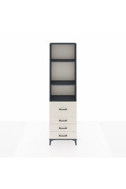 Arges Dolap 3 Raflı 4 Çekmeceli 60x30x221 Antrasit-Aytaşı