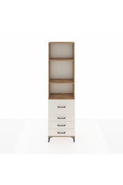 Arges Dolap 3 Raflı 4 Çekmeceli 60x30x221 Çam-Aytaşı