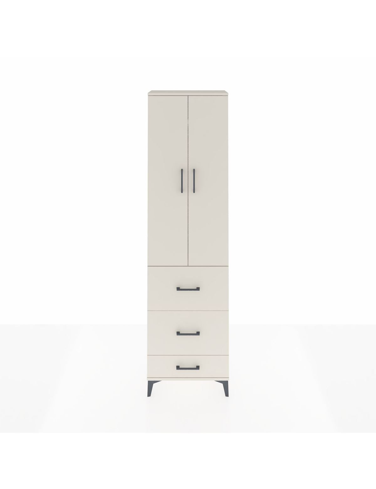 Arges Dolap 2 Raflı 3 Çekmeceli Tek Askılı 60x30x221 Aytaşı-Aytaşı