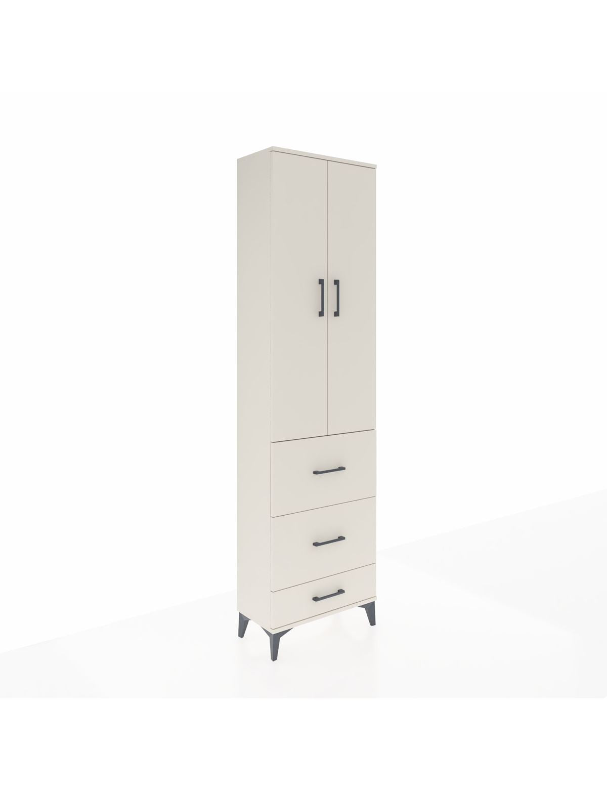 Arges Dolap 2 Raflı 3 Çekmeceli Tek Askılı 60x30x221 Aytaşı-Aytaşı