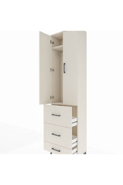 Arges Dolap 2 Raflı 3 Çekmeceli Tek Askılı 60x30x221 Aytaşı-Aytaşı