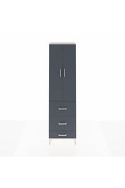 Arges Dolap 2 Raflı 3 Çekmeceli Tek Askılı 60x30x221 Aytaşı-Antrasit