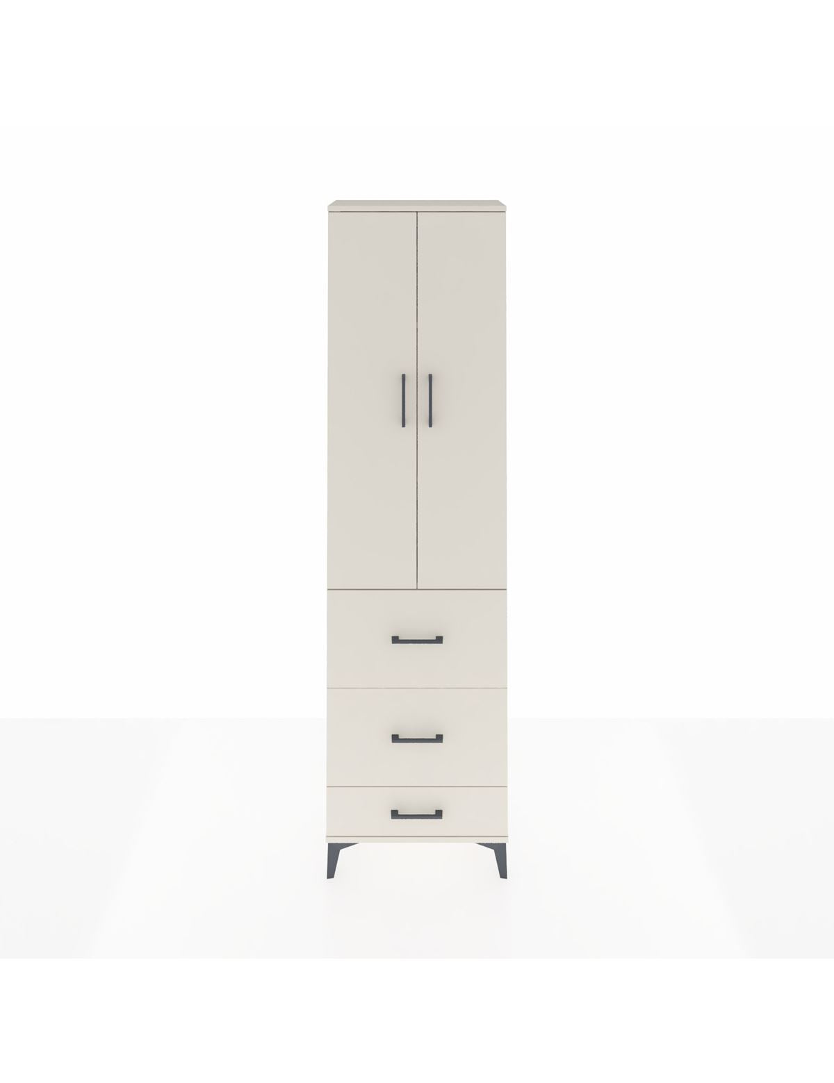 Arges Dolap 3 Raflı 3 Çekmeceli 2 Kapaklı 60x30x221 Aytaşı-Aytaşı