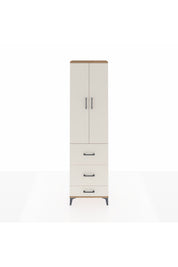 Arges Dolap 3 Raflı 3 Çekmeceli 2 Kapaklı 60x30x221 Çam-Aytaşı