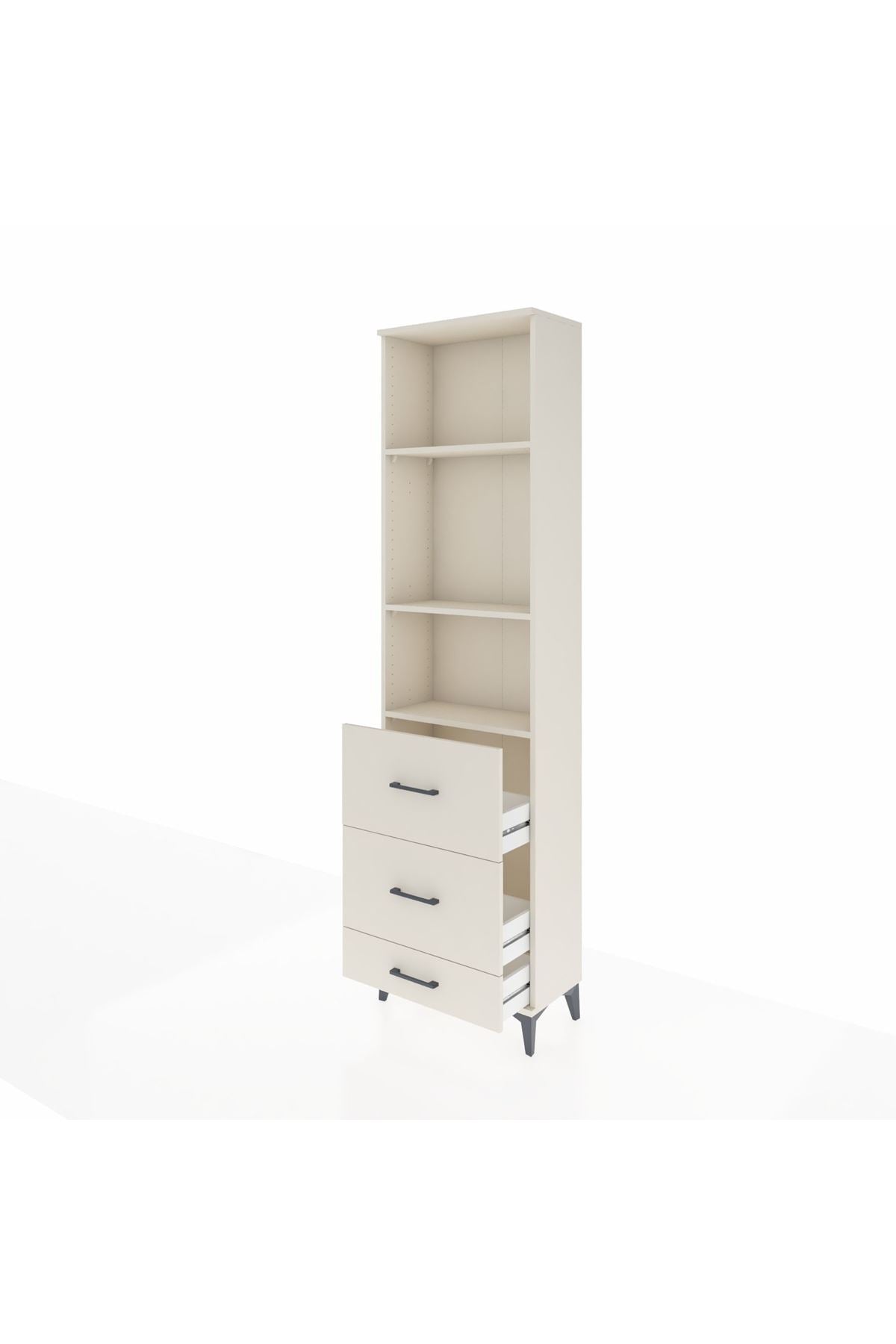 Arges Dolap 3 Raflı 3 Çekmeceli 60x30x221 Aytaşı-Aytaşı