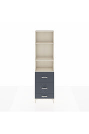 Arges Dolap 3 Raflı 3 Çekmeceli 60x30x221 Aytaşı-Antrasit