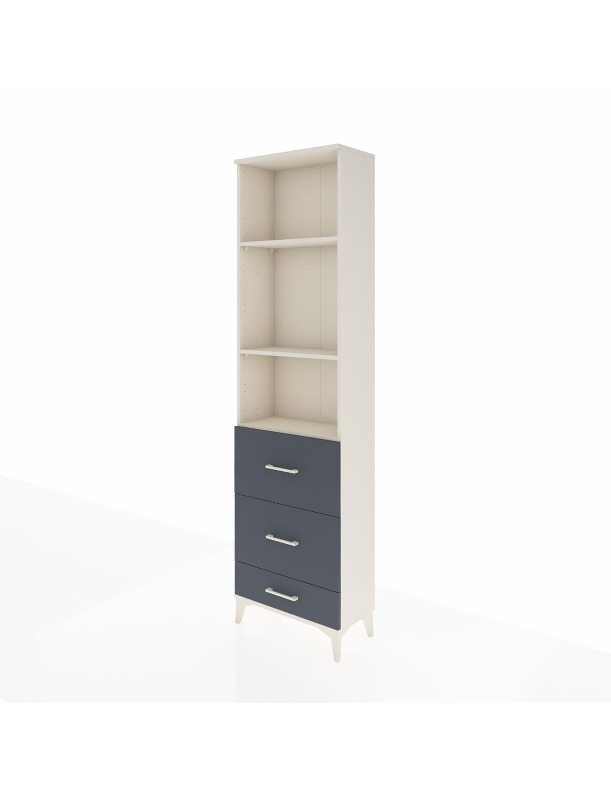 Arges Dolap 3 Raflı 3 Çekmeceli 60x30x221 - S29M072V2A