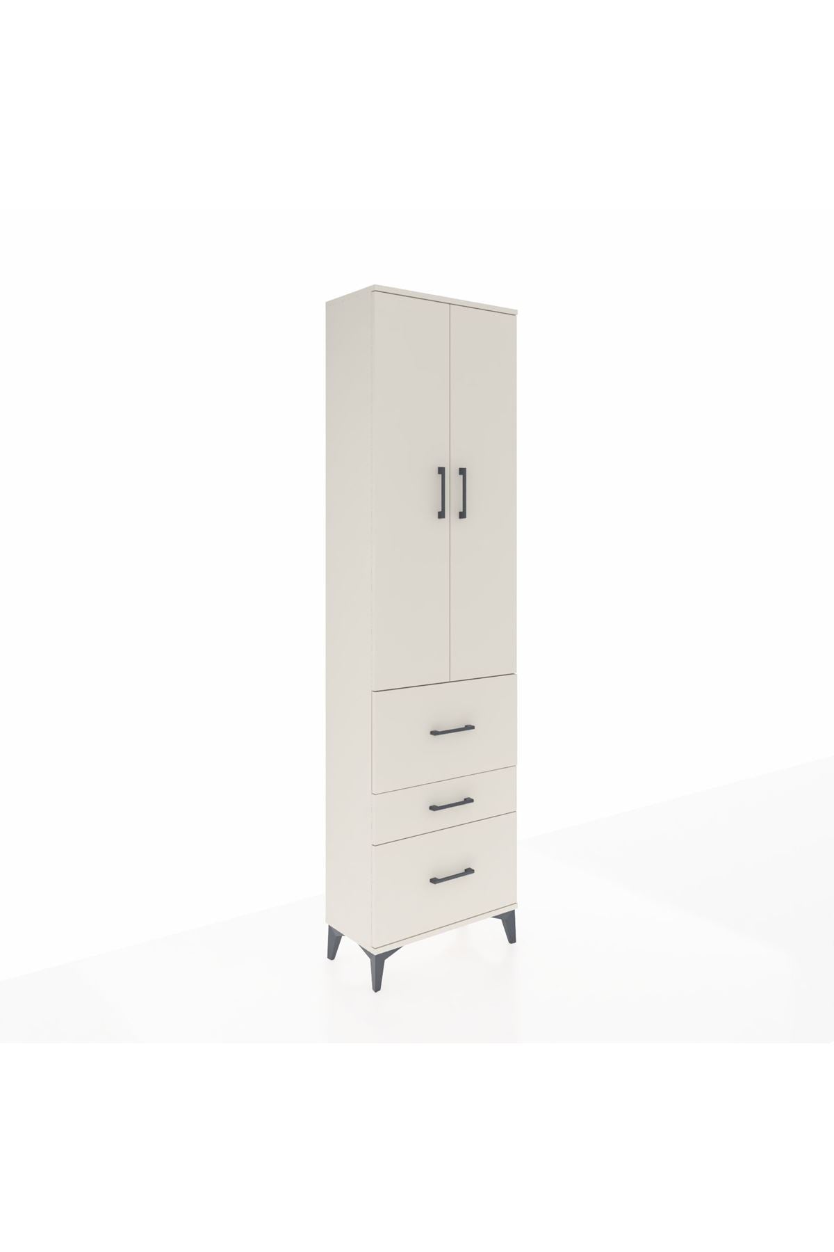 Arges Dolap 2 Raflı 3 Çekmeceli Tek Askılı 60x30x221 Aytaşı-Aytaşı