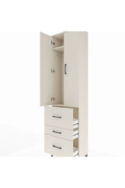 Arges Dolap 2 Raflı 3 Çekmeceli Tek Askılı 60x30x221 Aytaşı-Aytaşı