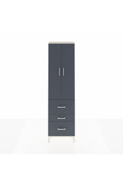 Arges Dolap 2 Raflı 3 Çekmeceli Tek Askılı 60x30x221 Aytaşı-Antrasit