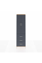 Arges Dolap 2 Raflı 3 Çekmeceli Tek Askılı 60x30x221