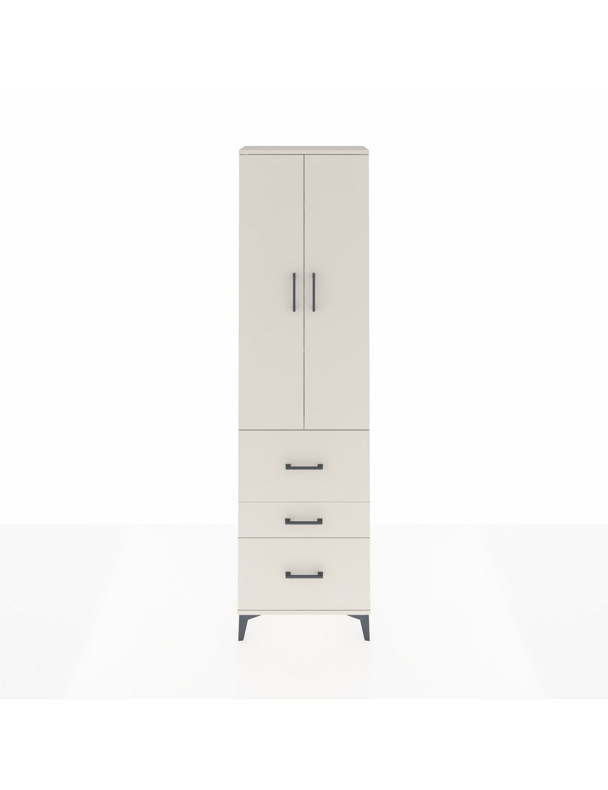 Arges Dolap 3 Raflı 3 Çekmeceli 2 Kapaklı 60x30x221 Aytaşı-Aytaşı