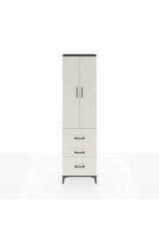 Arges Dolap 3 Raflı 3 Çekmeceli 2 Kapaklı 60x30x221 Antrasit-Aytaşı