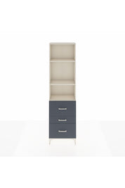 Arges Dolap 3 Raflı 3 Çekmeceli 60x30x221 Aytaşı-Antrasit