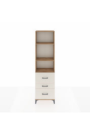 Arges Dolap 3 Raflı 3 Çekmeceli 60x30x221 Çam-Aytaşı
