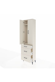 Arges Dolap 2 Raflı 3 Çekmeceli Tek Askılı 60x30x221 Aytaşı-Aytaşı