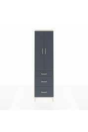 Arges Dolap 2 Raflı 3 Çekmeceli Tek Askılı 60x30x221 Aytaşı-Antrasit