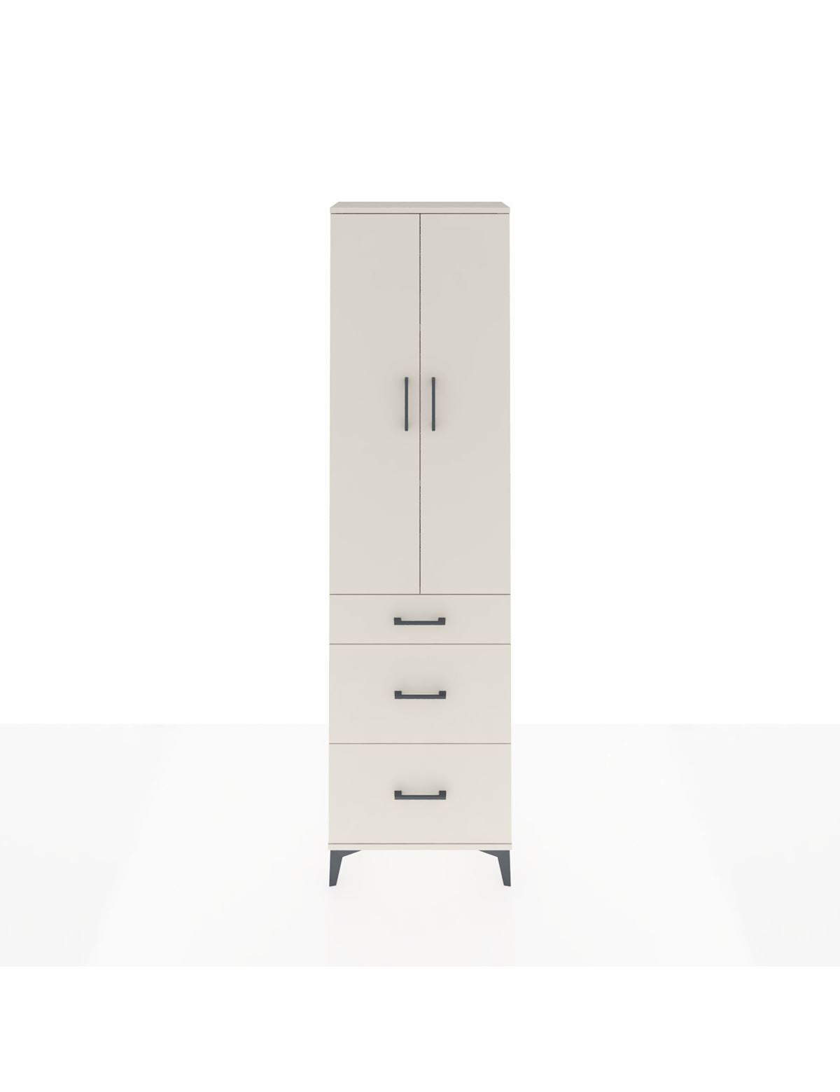 Arges Dolap 3 Raflı 3 Çekmeceli 2 Kapaklı 60x30x221 Aytaşı-Aytaşı