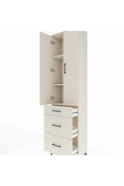 Arges Dolap 3 Raflı 3 Çekmeceli 2 Kapaklı 60x30x221 Aytaşı-Aytaşı