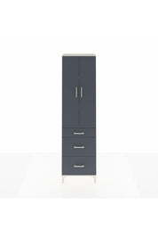 Arges Dolap 3 Raflı 3 Çekmeceli 2 Kapaklı 60x30x221 Aytaşı-Antrasit