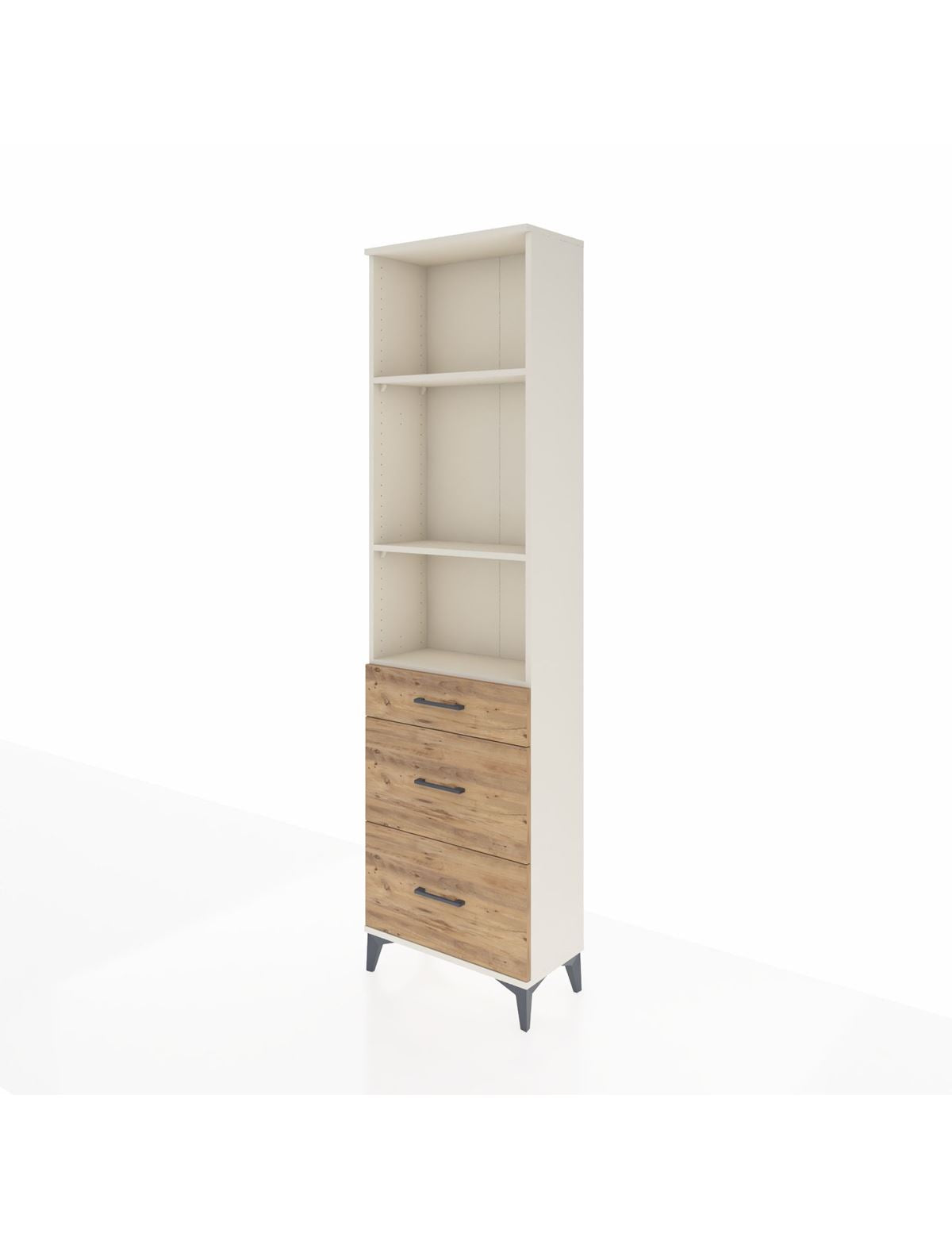 Arges Dolap 3 Raflı 3 Çekmeceli 60x30x221 - S29M078V3A