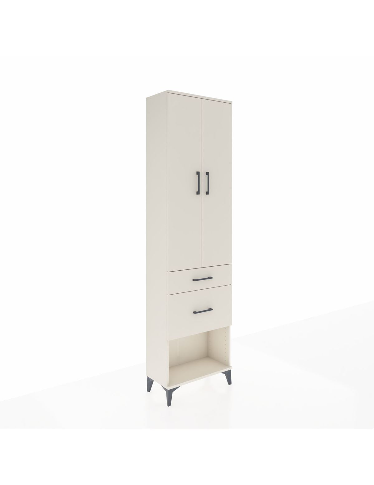 Arges Dolap 2 Raflı 2 Çekmeceli Tek Askılı 60x30x221 Aytaşı-Aytaşı