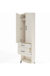 Arges Dolap 2 Raflı 2 Çekmeceli Tek Askılı 60x30x221 Aytaşı-Aytaşı