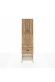 Arges Dolap 2 Raflı 2 Çekmeceli Tek Askılı 60x30x221 Aytaşı-Çam