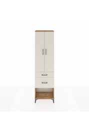 Arges Dolap 2 Raflı 2 Çekmeceli Tek Askılı 60x30x221 Çam-Aytaşı