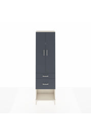 Arges Dolap 3 Raflı 2 Çekmeceli 2 Kapaklı 60x30x221 Aytaşı-Antrasit