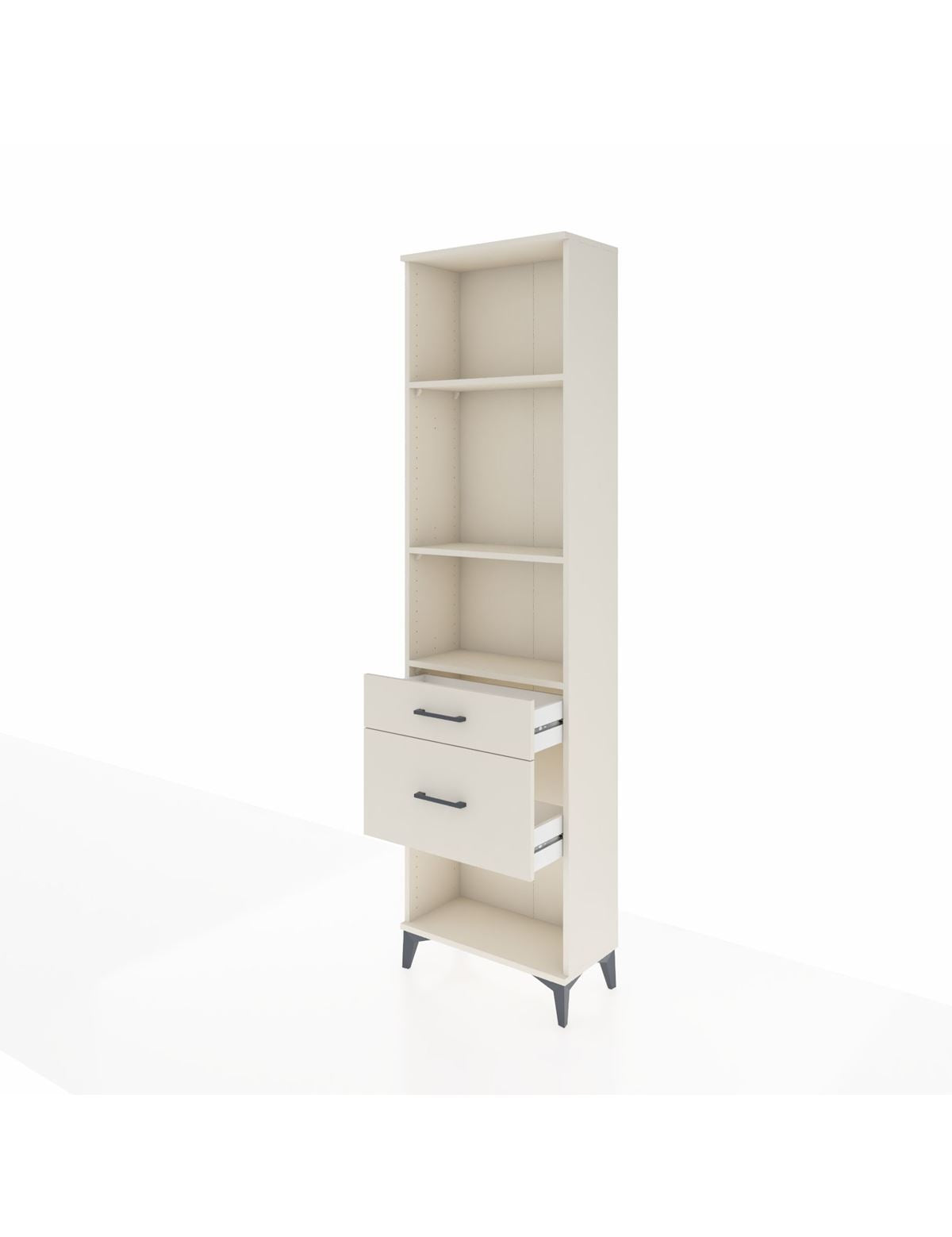 Arges Dolap 3 Raflı 2 Çekmeceli 60x30x221 - S29M081V1A