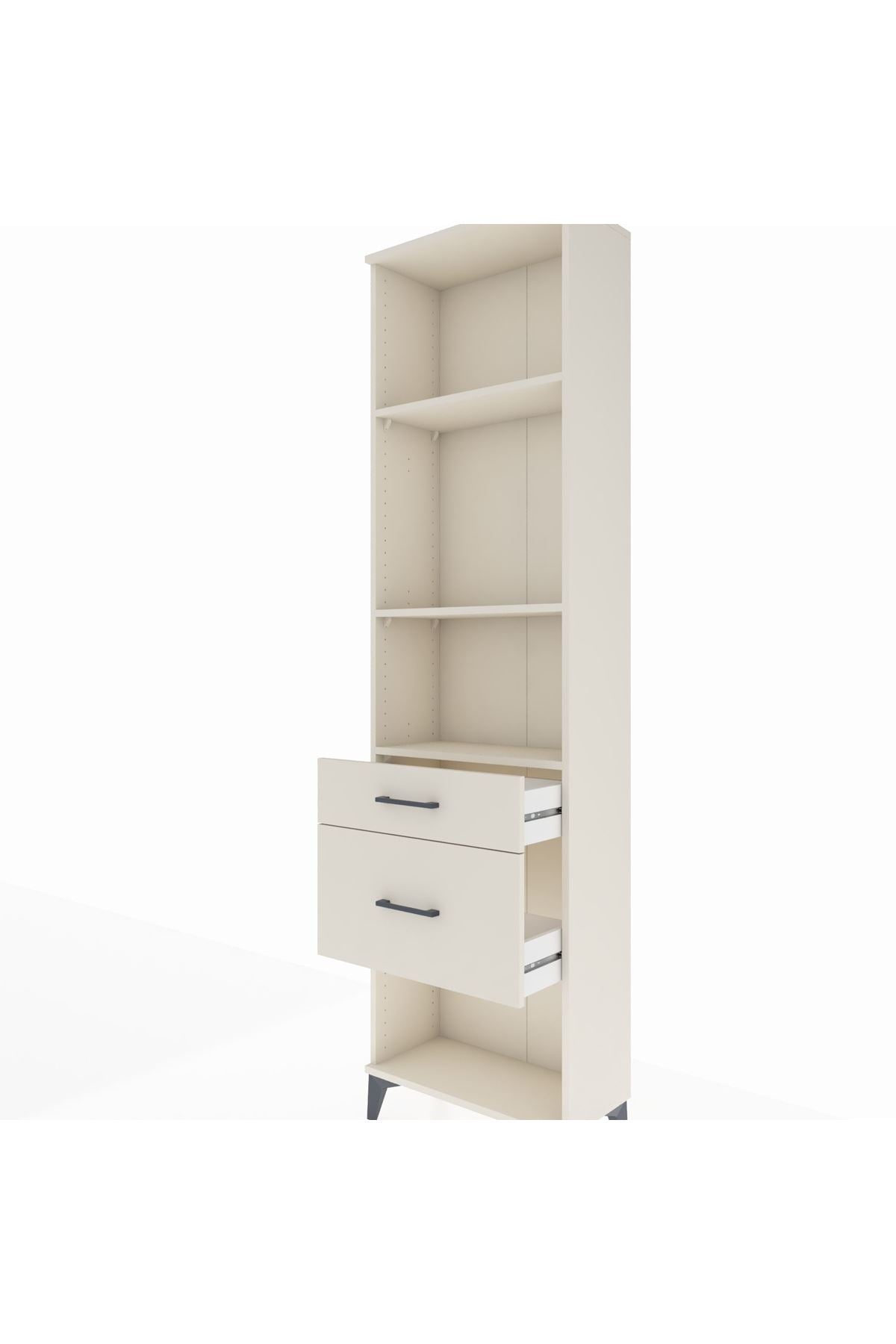 Arges Dolap 3 Raflı 2 Çekmeceli 60x30x221 Aytaşı-Aytaşı