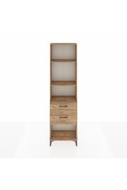 Arges Dolap 3 Raflı 2 Çekmeceli 60x30x221 Çam-Çam