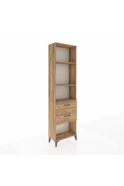 Arges Dolap 3 Raflı 2 Çekmeceli 60x30x221 Çam-Çam