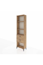 Arges Dolap 3 Raflı 2 Çekmeceli 60x30x221 Çam-Çam