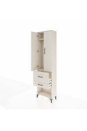 Arges Dolap 2 Raflı 2 Çekmeceli Tek Askılı 60x30x221 Aytaşı-Aytaşı