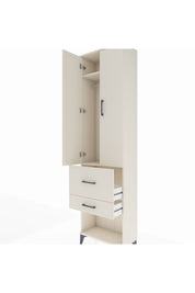 Arges Dolap 2 Raflı 2 Çekmeceli Tek Askılı 60x30x221 Aytaşı-Aytaşı