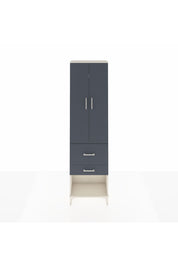 Arges Dolap 2 Raflı 2 Çekmeceli Tek Askılı 60x30x221 Aytaşı-Antrasit