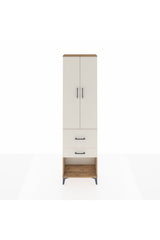 Arges Dolap 2 Raflı 2 Çekmeceli Tek Askılı 60x30x221