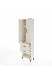 Arges Dolap 3 Raflı 2 Çekmeceli 2 Kapaklı 60x30x221 Aytaşı-Aytaşı